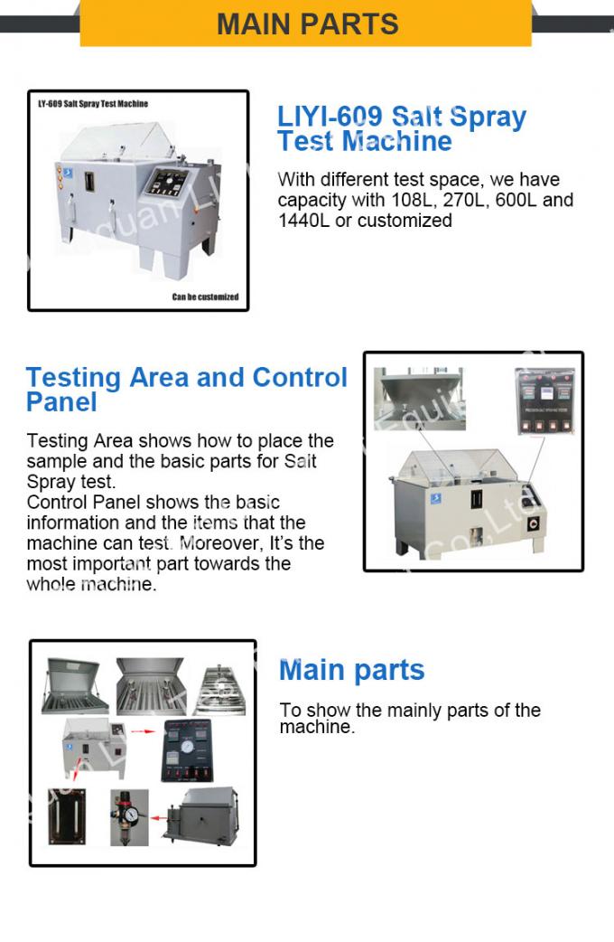 ASTM B117 Garam Tahan Korosi Ketahanan Korosi Alat Uji Semprotan Garam 3