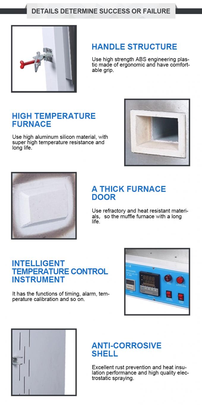 Liyi 1200c Muffle Perawatan panas kecil Tungku listrik Warna Biru Atau Hitam 1