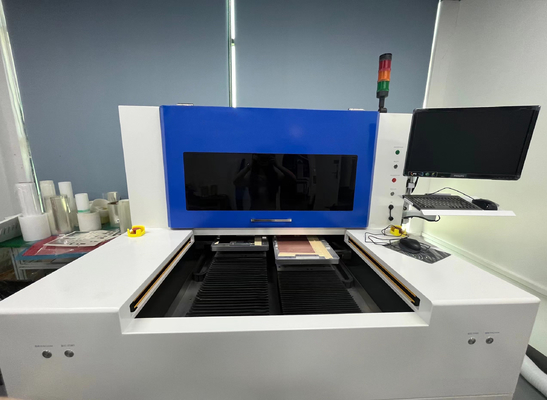 Mesin Pemotong PCB FPC Laser Meja Ganda Untuk Plat Logam Bukan Logam