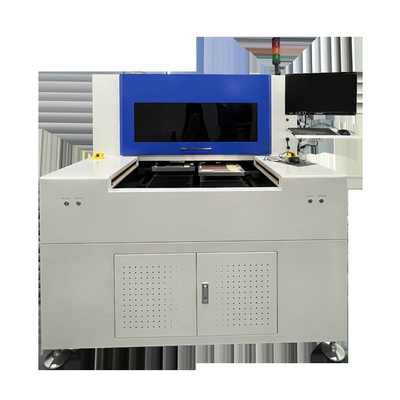 Meja Tunggal Nanosecond PCB Mesin Pemotong Laser UV CO2 Spot Engraver