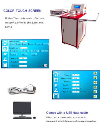 Penguji Permeabilitas Udara Kain Digital Tekstil Laboratorium Liyi